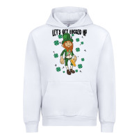 White let's get lucked up Urban Hoodie - MaliasSmallBusiness