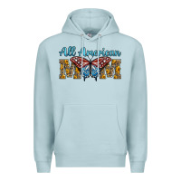 Blue Mist all american mom american flag butterfly Premium Hoodie - LillyAllenDesigns