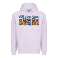 Lilac all american mom american flag butterfly Premium Hoodie - LillyAllenDesigns