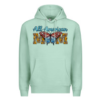Seafoam all american mom american flag butterfly Premium Hoodie - LillyAllenDesigns