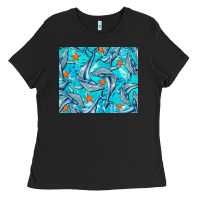 Black humpback whale mousepad Ladies Tee - BarkalooDesign