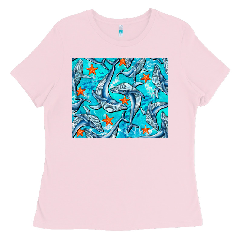 Humpback Whale Mousepad Ladies Tee by BarkalooDesign | Teevron