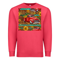 Cardinal western farm truck seamless pattern Premium Sweatshirt - HRA Design Shop