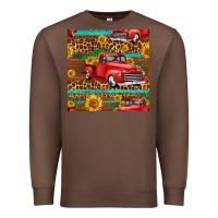 Chestnut western farm truck seamless pattern Premium Sweatshirt - HRA Design Shop