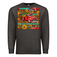 Smoke western farm truck seamless pattern Premium Sweatshirt - HRA Design Shop