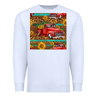 White western farm truck seamless pattern Premium Sweatshirt - HRA Design Shop