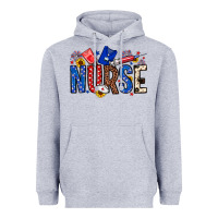 Heather Grey American Nurse Heavyweight Hoodie - Neo Western