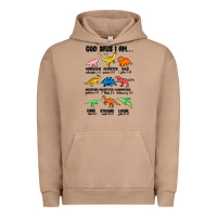 Pigment Burro god says i am dinosaurs handsome Urban Hoodie - MaliasSmallBusiness
