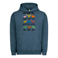 Pigment Midnight Navy god says i am dinosaurs handsome Urban Hoodie - MaliasSmallBusiness