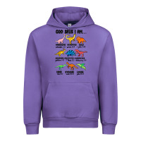 Tulip god says i am dinosaurs handsome Urban Hoodie - MaliasSmallBusiness
