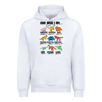 White god says i am dinosaurs handsome Urban Hoodie - MaliasSmallBusiness