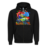 Black different is beautiful Zipper Hoodie - Zillion Design Studio