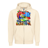 Sandshell different is beautiful Zipper Hoodie - Zillion Design Studio