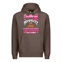 Coffee As A Sagittarius Girl I Was Born With My Heart On My Sleeve And  Mouth Premium Hoodie - Jasminsmagicworld