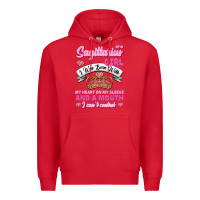 Red As A Sagittarius Girl I Was Born With My Heart On My Sleeve And  Mouth Premium Hoodie - Jasminsmagicworld