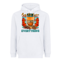 White pumpkin spice everything Heavyweight Hoodie - HRA Design Shop