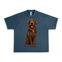 Midnight Navy chocolate lab labrador retriever Urban Heavy Tee - Artiststas