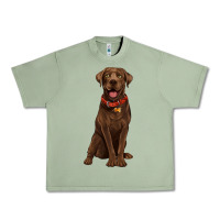 Oil Green chocolate lab labrador retriever Urban Heavy Tee - Artiststas