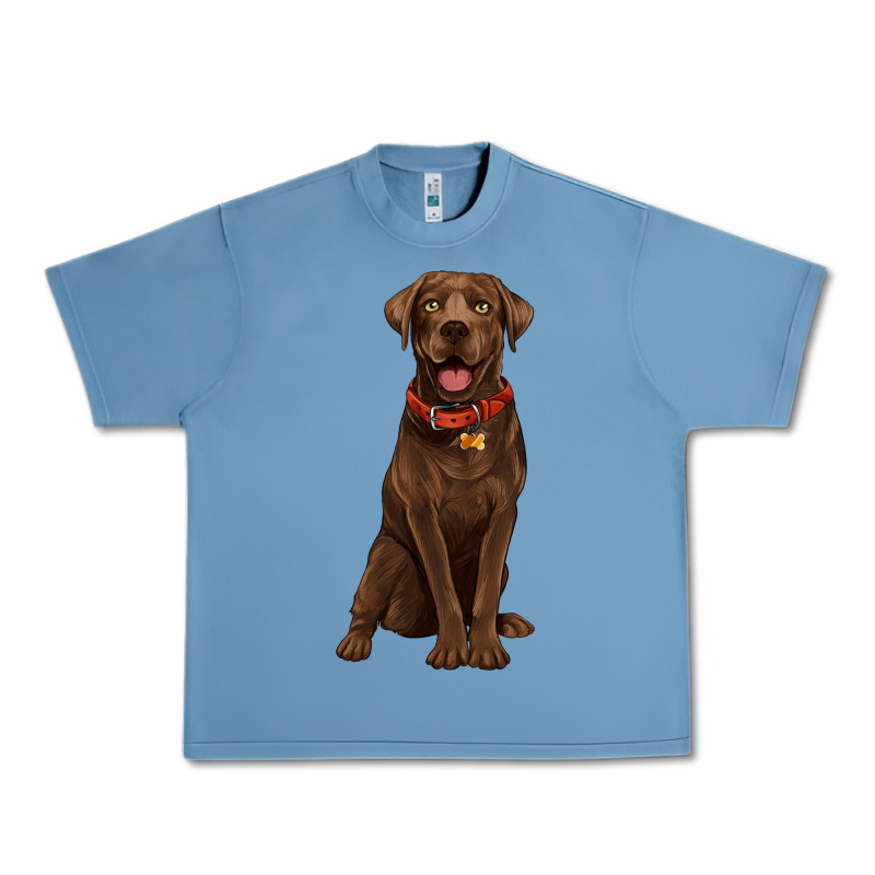 Chocolate Lab Labrador Retriever Urban Heavy Tee by Artiststas | Teevron