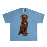 Pebble Blue chocolate lab labrador retriever Urban Heavy Tee - Artiststas