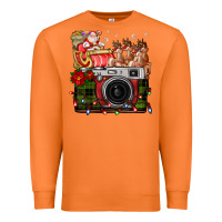 Carrot Christmas Santa Vintage Camera Premium Sweatshirt - FaDigitalArtStudio