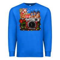 True Royal Christmas Santa Vintage Camera Premium Sweatshirt - FaDigitalArtStudio