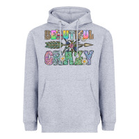Heather Grey beautiful crazy Heavyweight Hoodie - CowhideDigitalArt