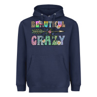 Navy beautiful crazy Heavyweight Hoodie - CowhideDigitalArt
