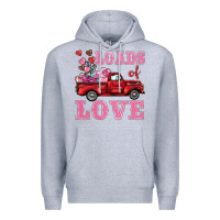 Heather Grey loads of love truck Premium Hoodie - BarkalooDesign