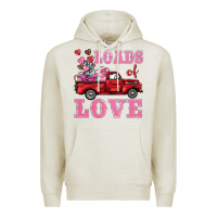 Oatmeal Heather loads of love truck Premium Hoodie - BarkalooDesign