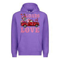 Purple loads of love truck Premium Hoodie - BarkalooDesign