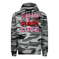Slate Camo loads of love truck Premium Hoodie - BarkalooDesign