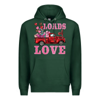 Sports Green loads of love truck Premium Hoodie - BarkalooDesign