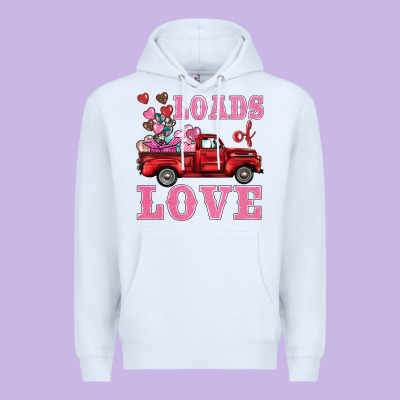 Loads Of Love Truck Premium Hoodie Designed By Barkaloodesign
