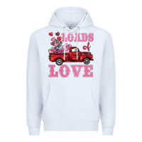 White loads of love truck Premium Hoodie - BarkalooDesign