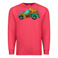 Cardinal farm truck with sunflower Premium Sweatshirt - HRA Design Shop