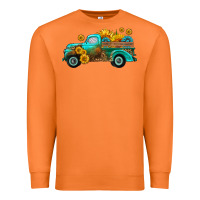 Carrot farm truck with sunflower Premium Sweatshirt - HRA Design Shop