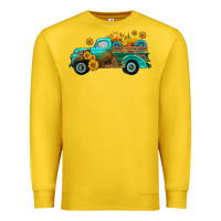 Lemon farm truck with sunflower Premium Sweatshirt - HRA Design Shop
