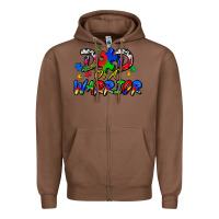 Chestnut dad of a warrior Zipper Hoodie - Zillion Design Studio