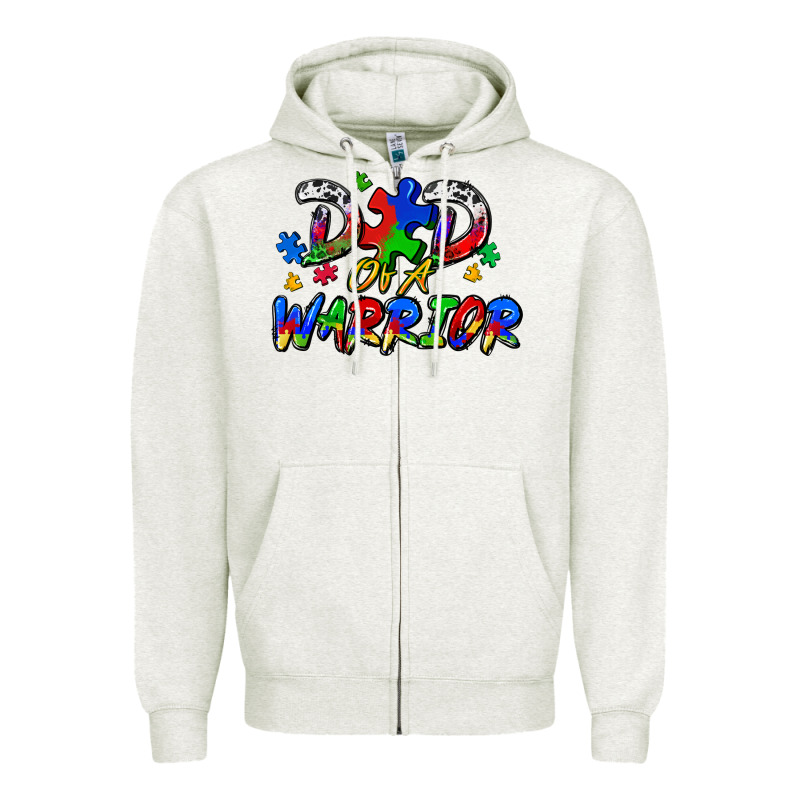 Dad Of A Warrior Zipper Hoodie by Zillion Design Studio | Teevron