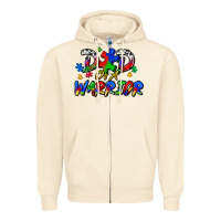 Sandshell dad of a warrior Zipper Hoodie - Zillion Design Studio