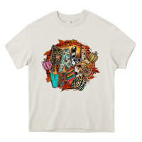 Cream Fall Vibes Heavy Core Tee - CowhideDigitalArt