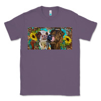 Lavender Heifers With Sunflowers And Leopard Classic Tee - RanaPortraitStore