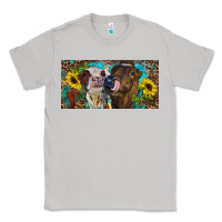 Moon Dust Heifers With Sunflowers And Leopard Classic Tee - RanaPortraitStore