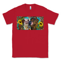 Red Heifers With Sunflowers And Leopard Classic Tee - RanaPortraitStore