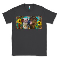 Smoke Heifers With Sunflowers And Leopard Classic Tee - RanaPortraitStore