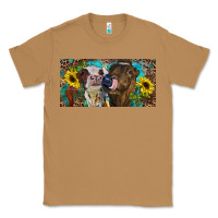 Toasted Coconut Heifers With Sunflowers And Leopard Classic Tee - RanaPortraitStore