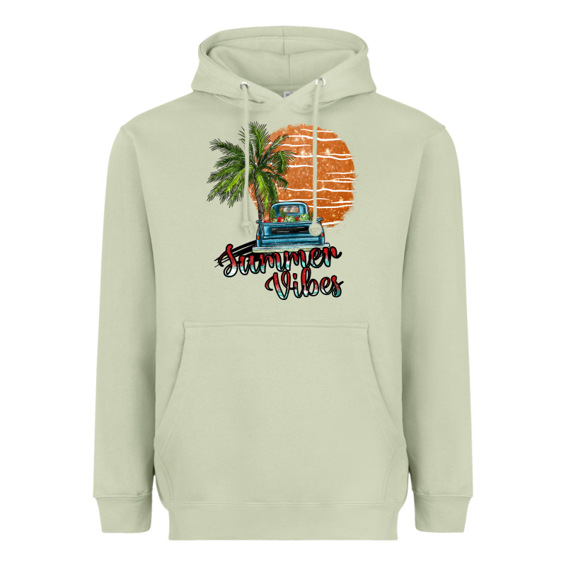 Summer Vibes Heavyweight Hoodie by SublimationCraftShop | Teevron