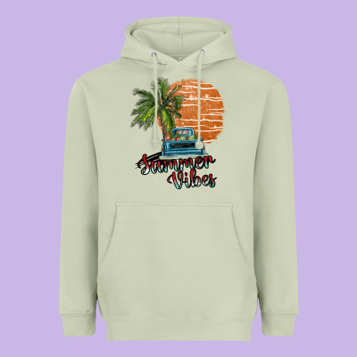 Summer Vibes Heavyweight Hoodie Designed By Sublimationcraftshop