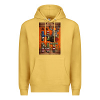 Antique Gold Western On The Hunt Deer Premium Hoodie - LillyAllenDesigns